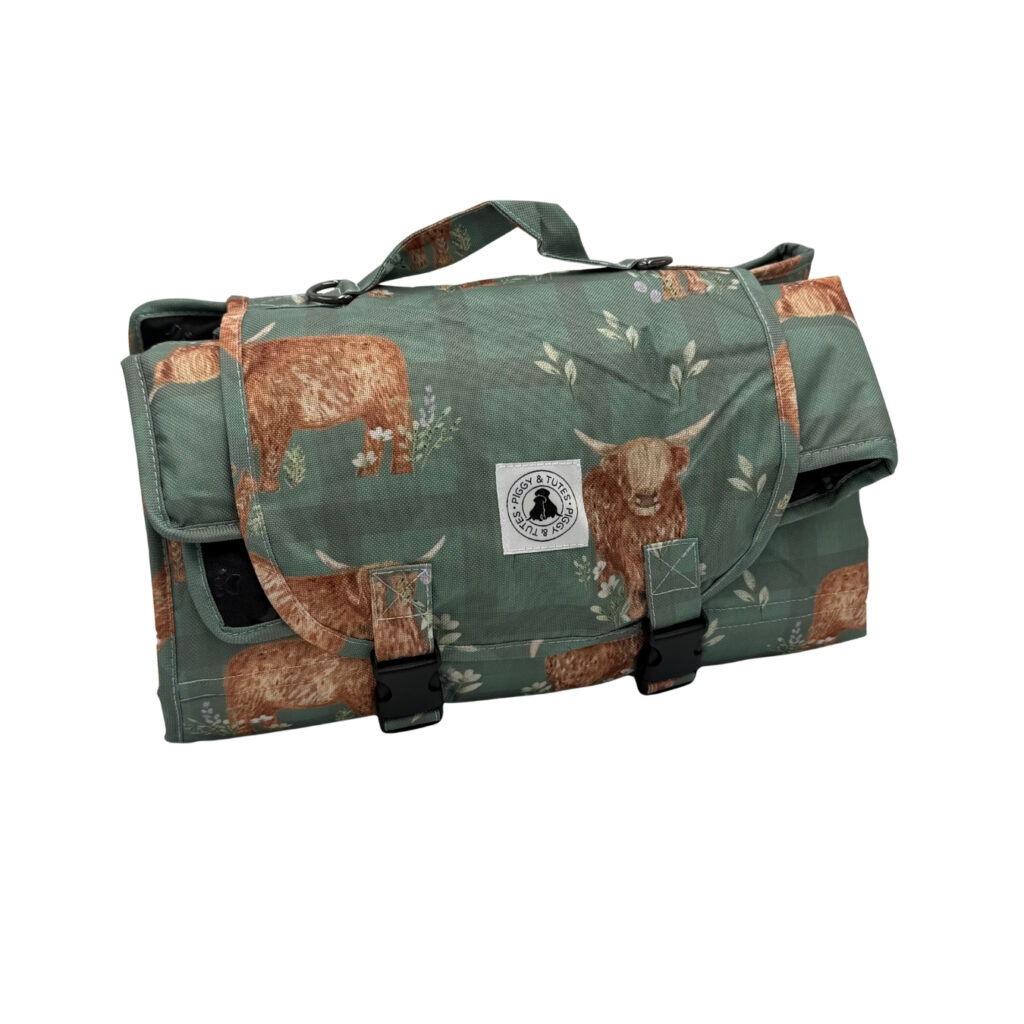Mutt Mat – Sage Gingham Moo